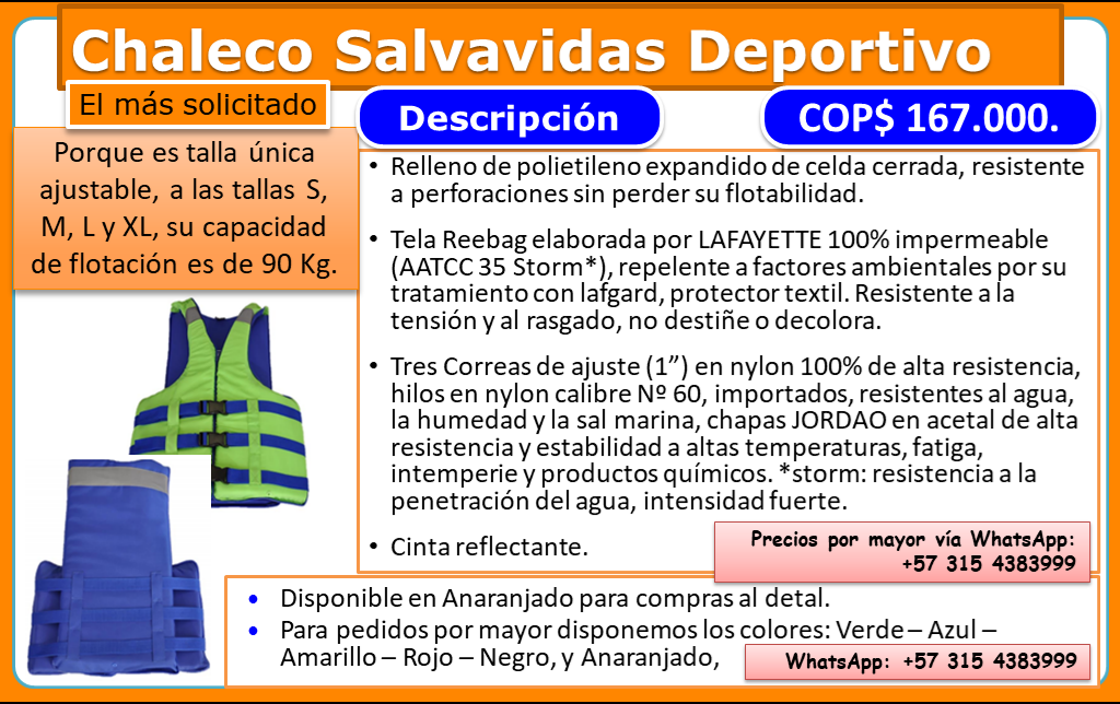 Chaleco Deportivo Ajustable