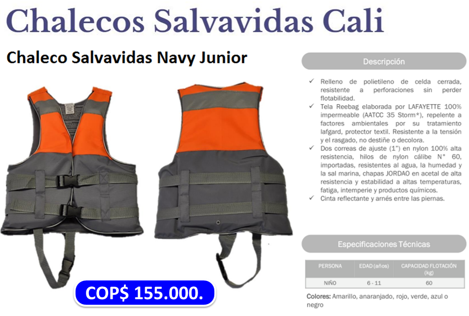Chaleco Para niños 6 - 11 años Ajustable
